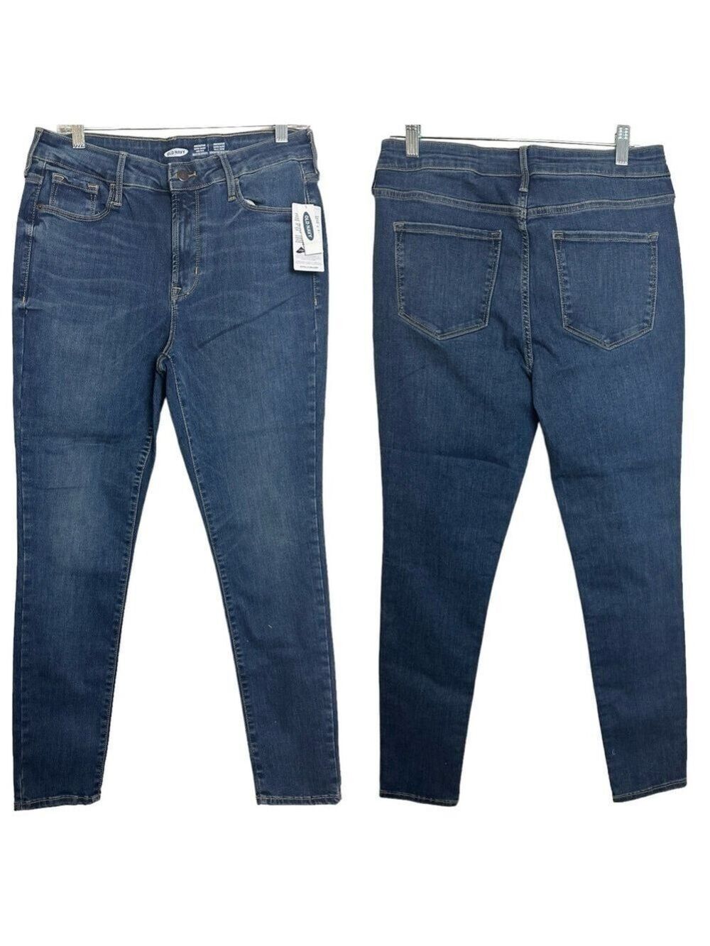 Old Navy Rockstar Super Skinny High Rise Built in Sculpt Medium Stretch Jeans